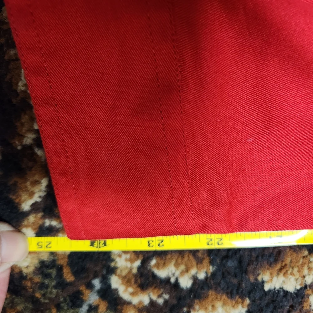 Elegant Red Button Down Shirt - Picture 9 of 11